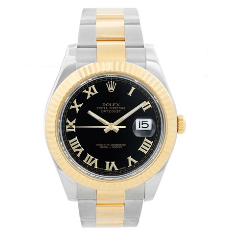 rolex datejust roman numerals two-tone|rolex datejust 41mm roman numeral.